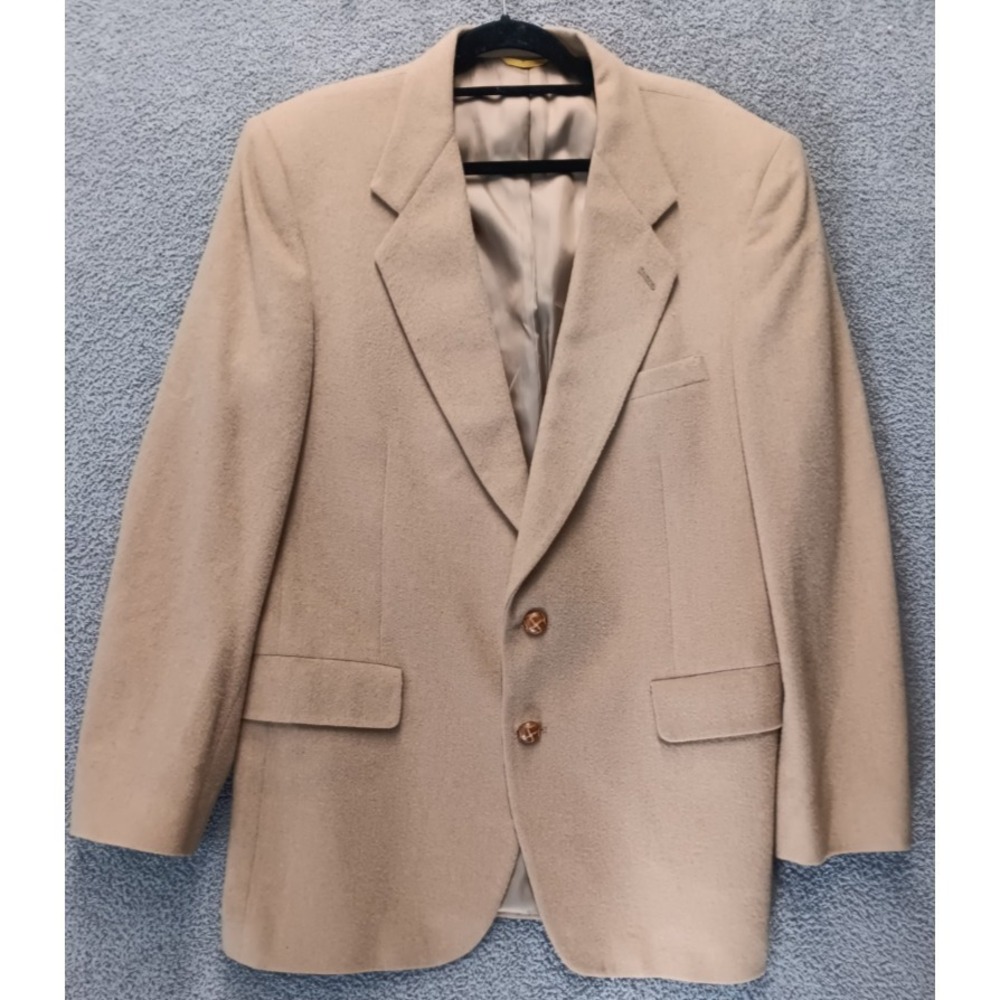 Warren of Stafford 100% Camel Hair Blazer Tan Sport Coat Men's L
